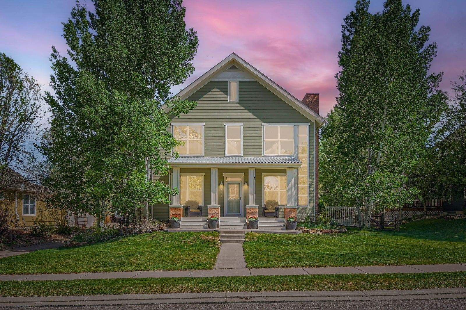Virtual twilight image of 41 Wren Court exterior at dusk